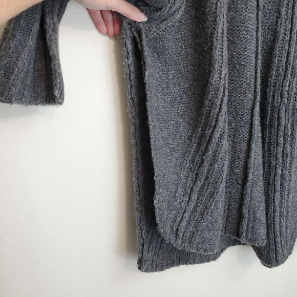 Free People Zip Split pullover sweater in gray - Picture 5 of 9